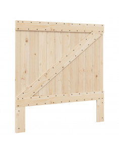 Giroletto con Testiera 100x200 cm Legno Massello di Pino