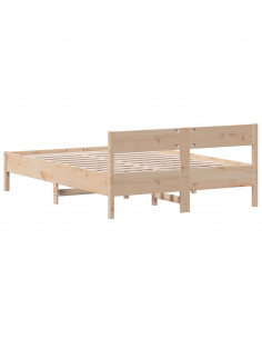 Giroletto con Testiera 120x190 cm in Legno Massello di Pino