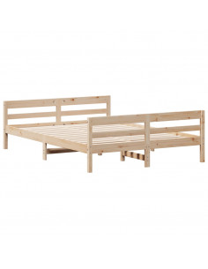 Giroletto con Testiera 120x200 cm in Legno Massello di Pino