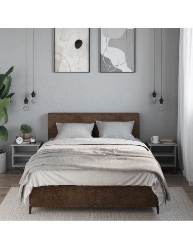 Comodini Grigio Sonoma 2pz 40x30x40 cm in Truciolato