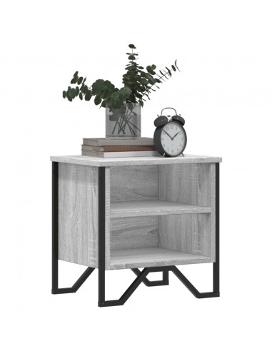 Comodini Grigio Sonoma 2pz 40x30x40 cm in Truciolato