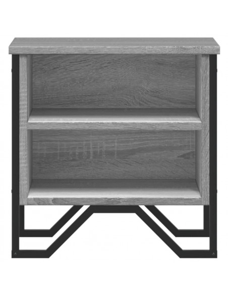 Comodini Grigio Sonoma 2pz 40x30x40 cm in Truciolato