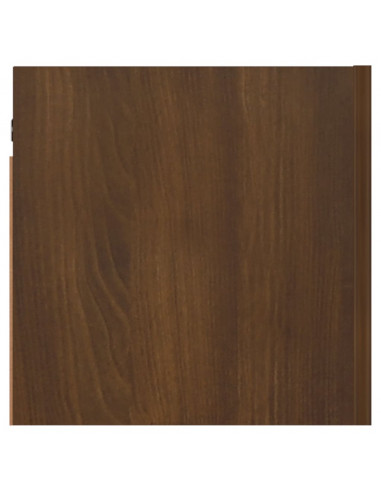 Armadietti TV Montati a Parete 2pz Rovere Marrone 30,5x30x30 cm