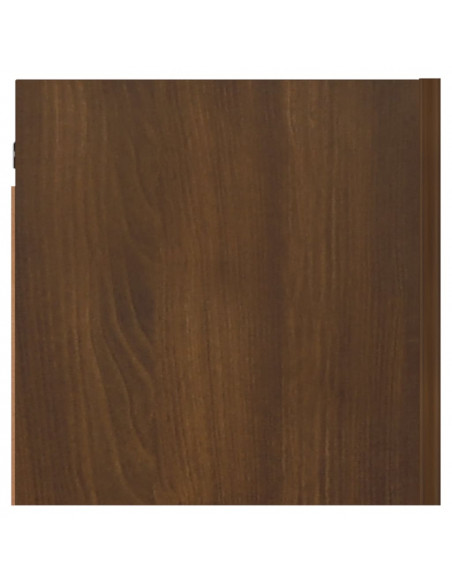 Armadietti TV Montati a Parete 2pz Rovere Marrone 30,5x30x30 cm