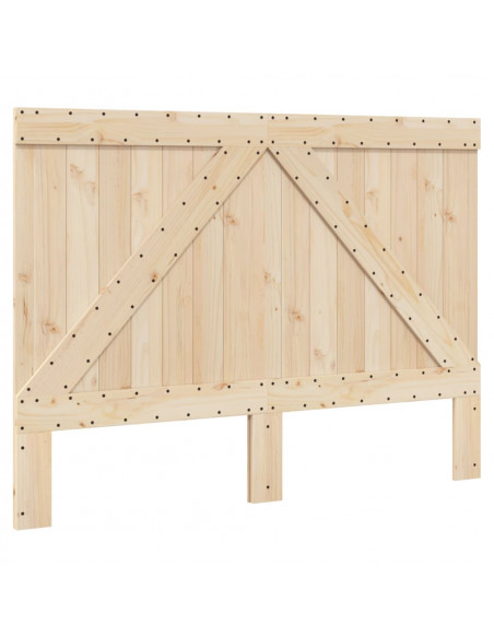 Giroletto con Testiera 140x200 cm in Legno Massello di Pino