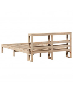 Giroletto con Testiera 150x200 cm in Legno Massello di Pino