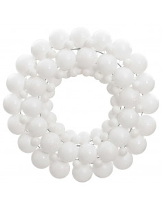 Ghirlanda di Natale Bianca 45 cm in Polistirene 2