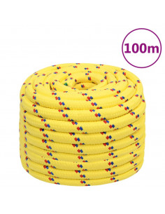 Corda Nautica Gialla 20 mm 100 m in Polipropilene 2
