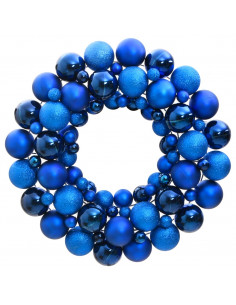 Ghirlanda di Natale Blu 45 cm in Polistirene 2