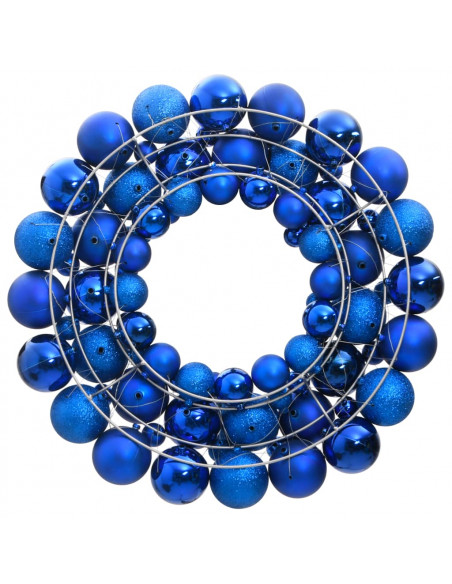 Ghirlanda di Natale Blu 45 cm in Polistirene