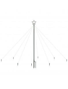 Albero di Natale Cascata Luci LED Interni Esterni 400 LED 2,5 m 2