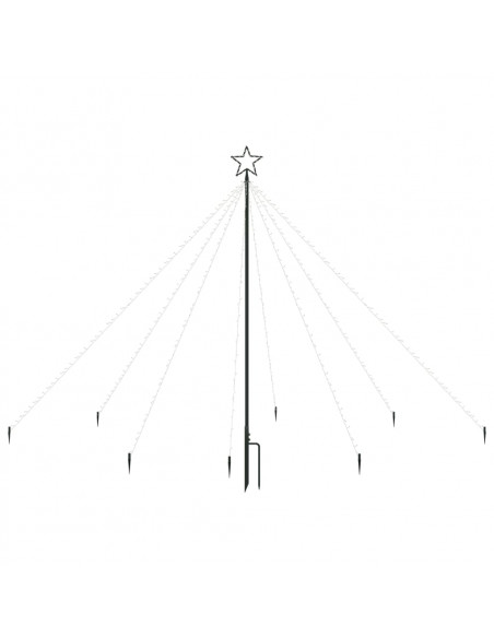 Albero di Natale Cascata Luci LED Interni Esterni 400 LED 2,5 m