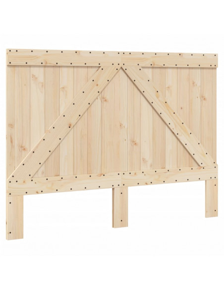 Giroletto con Testiera 160x200 cm in Legno Massello di Pino