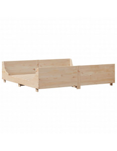 Giroletto con Testiera 180x200 cm Massello Pino