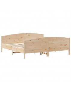 Giroletto con Testiera 180x200 cm Massello Pino