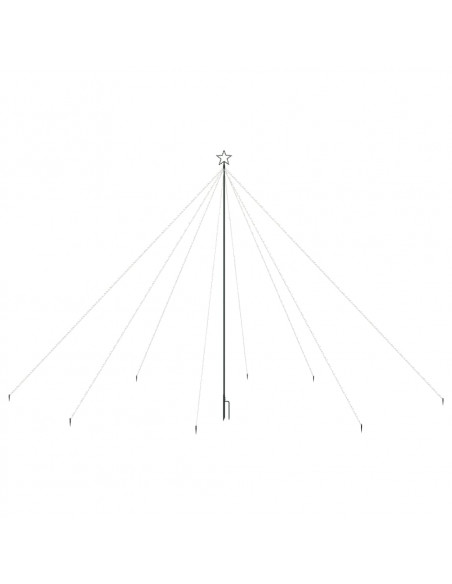 Albero di Natale a Cascata Luci LED Interni Esterni 800 LED 5 m