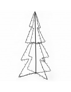Albero di Natale a Cono 160 LED per Interni Esterni 78x120 cm 2