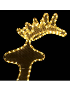 Decorazione Natalizia Renna in Rete con 306 LED 60x24x89 cm