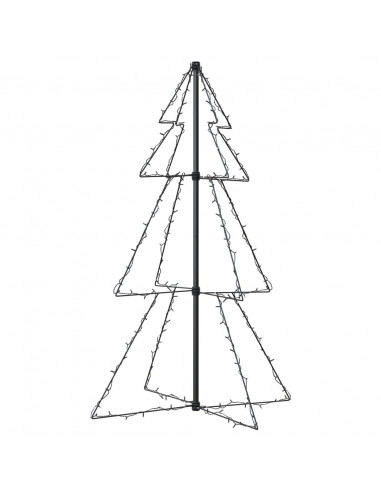 Albero di Natale a Cono 160 LED per Interni Esterni 78x120 cm