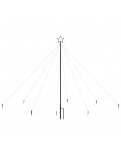 Albero di Natale Cascata Luci LED Interni Esterni 400 LED 2,5 m 2