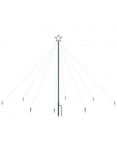 Albero di Natale Cascata Luci LED Interni Esterni 400 LED 2,5 m