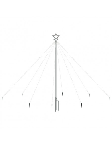 Albero di Natale Cascata Luci LED Interni Esterni 400 LED 2,5 m