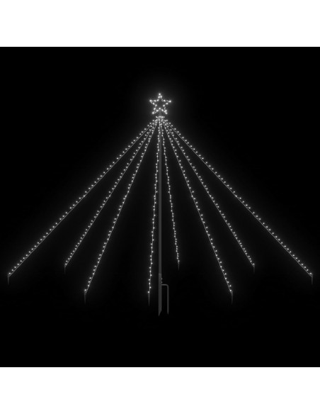 Albero di Natale Cascata Luci LED Interni Esterni 400 LED 2,5 m