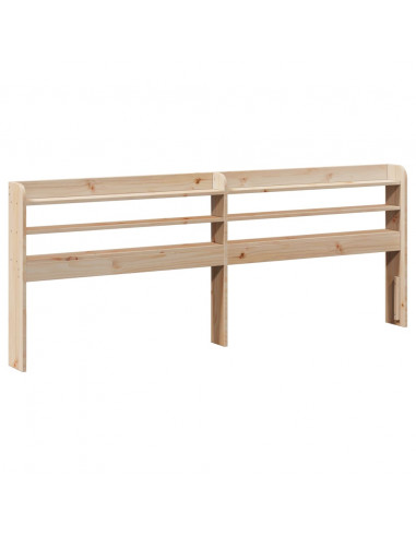 Giroletto con Testiera 200x200 cm in Legno Massello di Pino