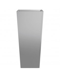 Fioriera da Giardino 35x35x75 cm in Acciaio Zincato