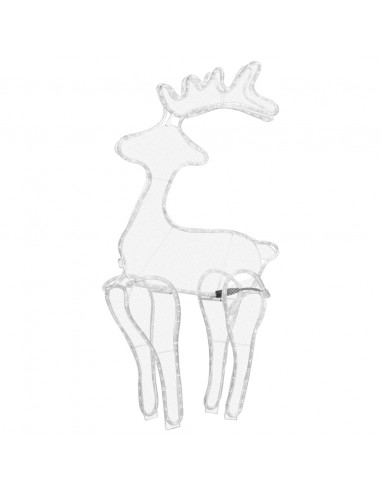 Decorazione Natalizia Renna in Rete con 306 LED 60x24x89 cm