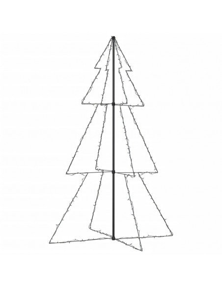 Albero di Natale a Cono 240 LED per Interni Esterni 118x180 cm
