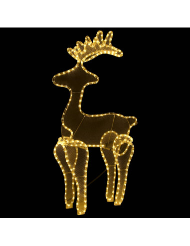 Decorazione Natalizia Renna in Rete con 306 LED 60x24x89 cm