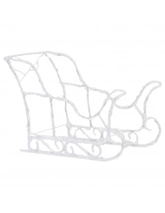 Decorazione Natalizia Renne e Slitta 280x28x55 cm in Acrilico