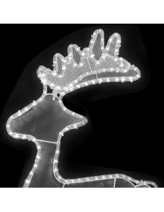 Decorazione Natalizia Renna in Rete con 306 LED 60x24x89cm