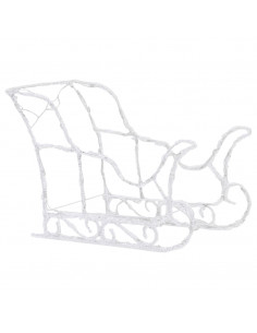 Decorazione Natalizia Renne e Slitta 160 LED 130 cm in Acrilico