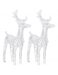 Decorazione Natalizia Renne e Slitta 320 LED Acrilico