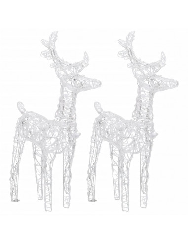 Decorazione Natalizia Renne e Slitta 320 LED Acrilico