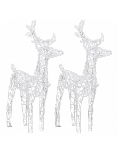 Decorazione Natalizia Renne e Slitta 320 LED Acrilico