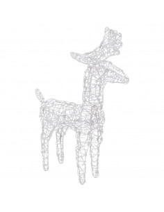 Decorazione Natalizia Renne e Slitta 320 LED Acrilico