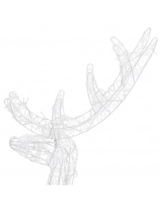 Decorazioni Natalizie Renne in Acrilico 2 pz 120 cm Blu