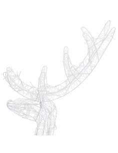 Decorazioni Natalizie Renne in Acrilico 3 pz 120 cm Blu