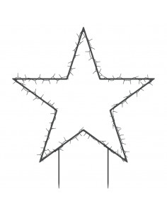 Decorazione Luminosa Natalizia con Picchetti Stella 115LED 85cm