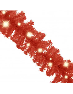 Ghirlanda Natalizia con Luci a LED 20 m Rosso