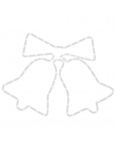 Figura Natalizia di Campane con 72 LED 50x56 cm