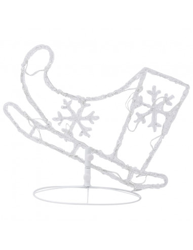 Decorazione Slitta Renne in Acrilico 260x21x87 cm Blu