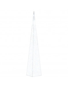Cono di Luce LED Acrilico Decorativo Bianco Freddo 90 cm 2