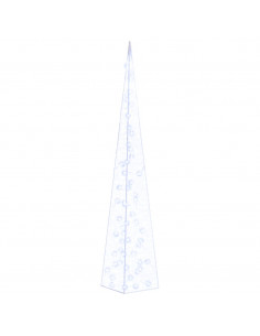 Cono di Luce LED Decorativo Acrilico Blu 120 cm 2