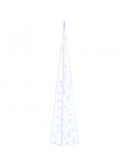 Cono di Luce LED Decorativo Acrilico Blu 120 cm
