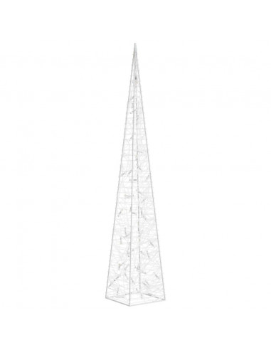 Cono di Luce LED Decorativo Acrilico Blu 120 cm