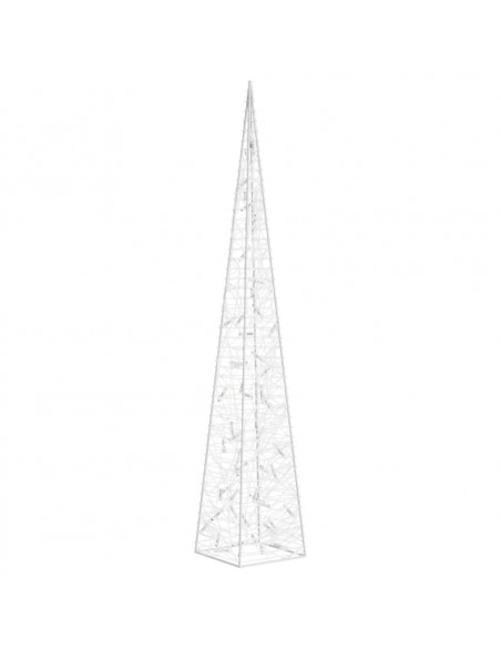 Cono di Luce LED Decorativo Acrilico Blu 120 cm